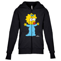 The Simpsons Maggie Needs A Hug Youth Zipper Hoodie | Artistshot