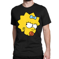 The Simpsons Maggie Simpson Angry Big Face Classic T-shirt | Artistshot