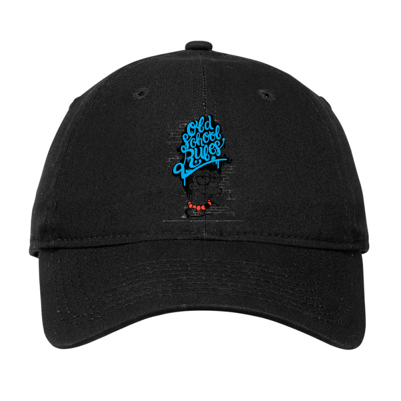 The Simpsons Marge Old School Rules Graffiti Adjustable Cap by longdanouj | Artistshot