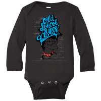 The Simpsons Marge Old School Rules Graffiti Long Sleeve Baby Bodysuit | Artistshot