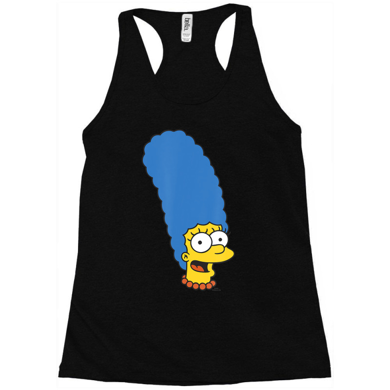 The Simpsons Marge Simpson Big Face Racerback Tank by longdanouj | Artistshot