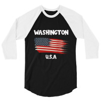 Washington 3/4 Sleeve Shirt | Artistshot