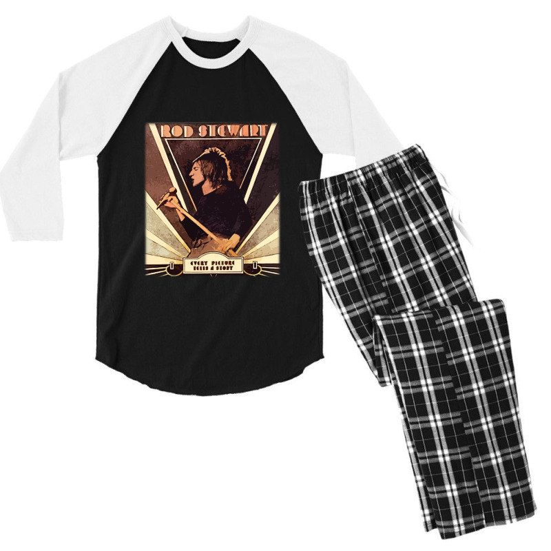 Penny Lancaster Rachel Hunter Men's 3/4 Sleeve Pajama Set | Artistshot