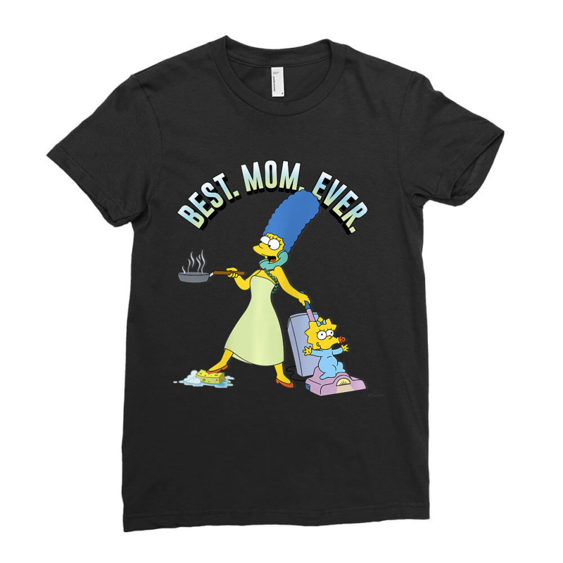 The Simpsons Mother's Day Marge Best Mom Ever Ladies Fitted T-Shirt by longdanouj | Artistshot