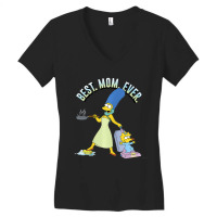 The Simpsons Mother's Day Marge Best Mom Ever Women's V-neck T-shirt | Artistshot