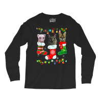 Christmas Floppa Sogga Serval Bingus Cat Meme T Sh Long Sleeve Shirts | Artistshot