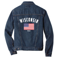 Wisconsin Men Denim Jacket | Artistshot