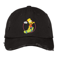 The Simpsons Bart Simpson Eat My Shorts Vintage Cap | Artistshot