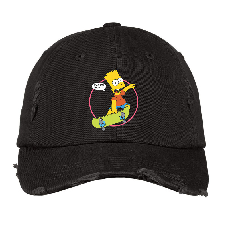 The Simpsons Bart Simpson Eat My Shorts Vintage Cap by home12 | Artistshot