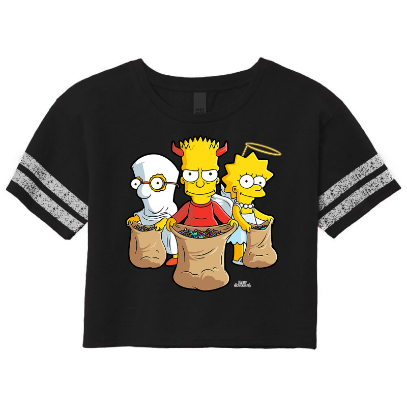 The Simpsons Trick Or Treat Treehouse Of Horror Ha Scorecard Crop Tee by home12 | Artistshot