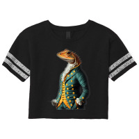 Fancy An Anthropomorphic Morph Bearded Dragon Gent Scorecard Crop Tee | Artistshot