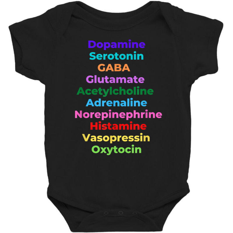 Neurotransmitters   Dopamine Neuroscience Brain Ps Baby Bodysuit by bonne | Artistshot