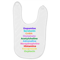 Neurotransmitters   Dopamine Neuroscience Brain Ps Baby Bibs | Artistshot