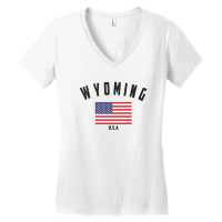 Wyoming Women's V-neck T-shirt | Artistshot