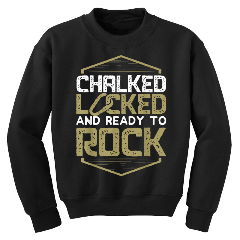 Funny Rock Climbing Bouldering Mountain Climbing T Youth Sweatshirt | Artistshot