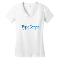 Typescript,1 Women's V-neck T-shirt | Artistshot