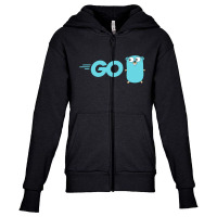 The,go,programming,language Youth Zipper Hoodie | Artistshot