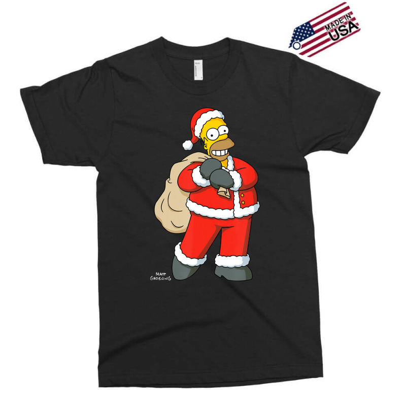 The Simpsons Santa Homer Holiday Exclusive T-shirt by longdanouj | Artistshot