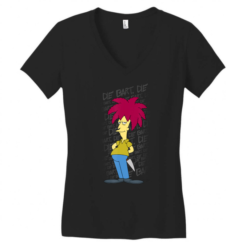 The Simpsons Sideshow Bob Die Bart Die V2 Women's V-Neck T-Shirt by longdanouj | Artistshot