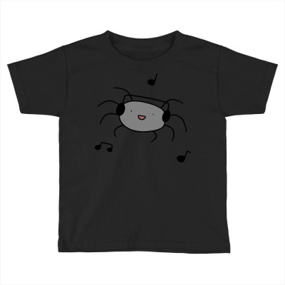 Headphones Spider Toddler T-shirt Designed By Ilham12