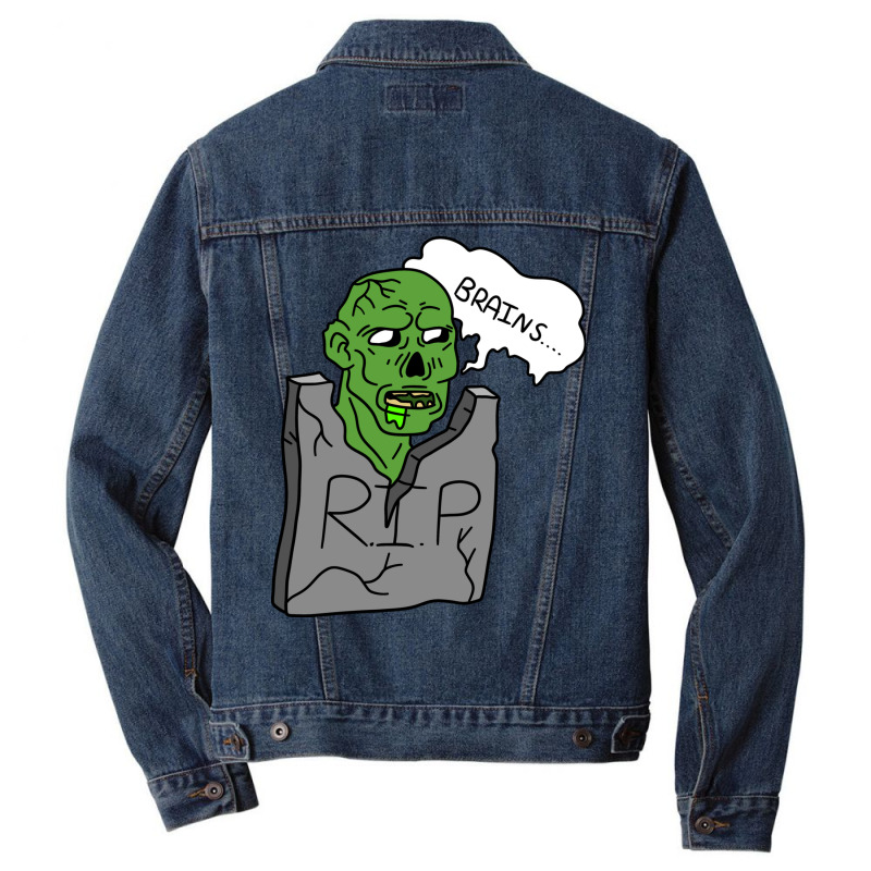 Headstone Zombie Men Denim Jacket by ilham12 | Artistshot