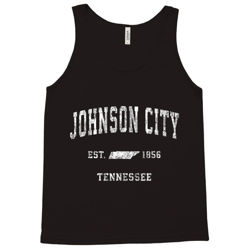 Johnson City Tennessee Tn Vintage Athletic Sports Tank Top by galloywa | Artistshot