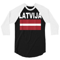 Latvija Flag T Shirt Cool Latvian Latvia Flags Gif 3/4 Sleeve Shirt | Artistshot