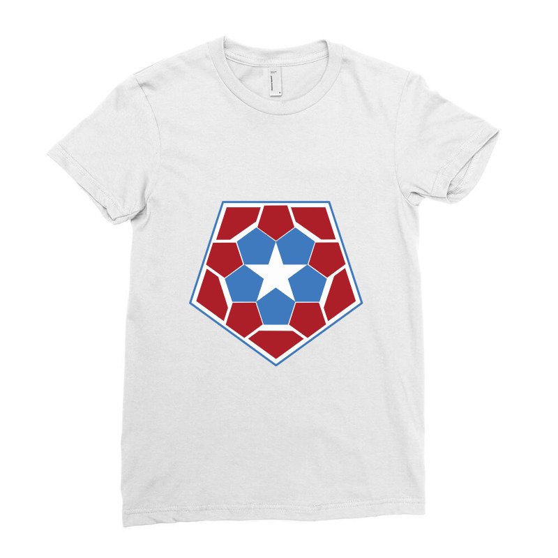 The Pentagon Shield   Pentagon Ladies Fitted T-Shirt by yangsekura | Artistshot