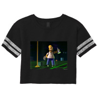 The Simpsons Treehouse Of Horror 3d Homer V-2 Scorecard Crop Tee | Artistshot