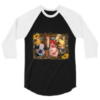 Western Farm Animals Cow Pig Chicken Horse Barn Fa 3/4 Sleeve Shirt | Artistshot