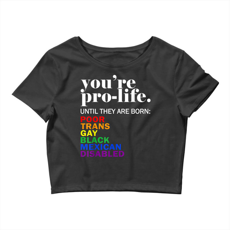 Funny Lgbt Pride Gay Pride Lgbtq T Shirt Crop Top | Artistshot