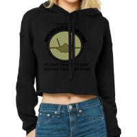 I Majored In Aerospace Engineering To Save Time Le Cropped Hoodie | Artistshot