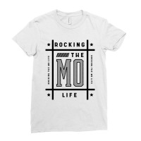 Cute Mother's Day Gift Mom Rocking The Mo Life Ladies Fitted T-shirt | Artistshot