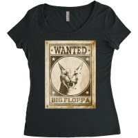 Big Floppa Cat Cute Caracal Cat Vintage Wanted Women's Triblend Scoop T-shirt | Artistshot