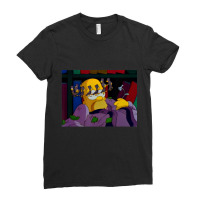 The Simpsons Treehouse Of Horror Halloween Dizzy H Ladies Fitted T-shirt | Artistshot