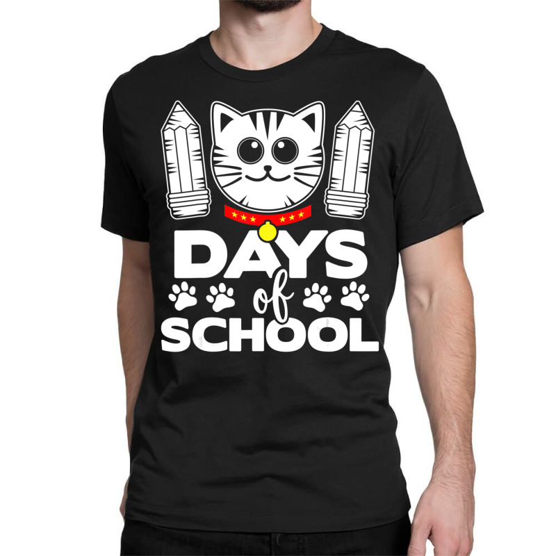 101 Days Of School American Shorthair Cats 100 Day Classic T-shirt by spannmargarettrgy | Artistshot