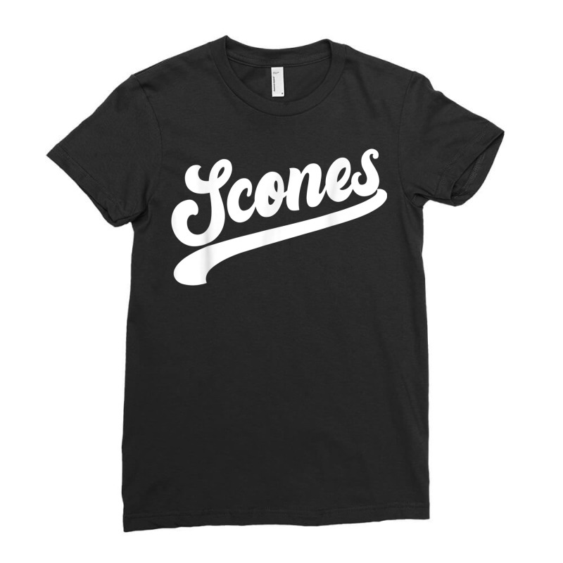 Team Scones Funny Breakfast Tea Biscuit Sweet Past Ladies Fitted T-Shirt by bonne | Artistshot