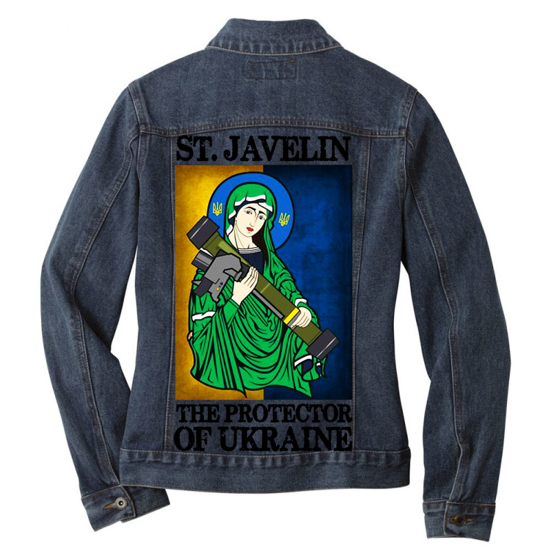 Saint Javelin Protector Ladies Denim Jacket | Artistshot