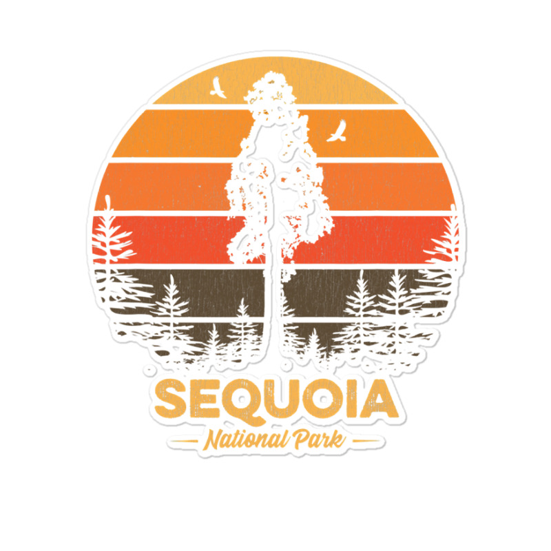 Sequoia National Park Retro Vintage Souvenir Gift Sticker | Artistshot