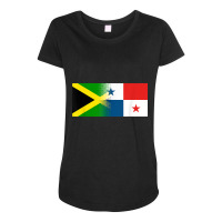 Jamaican Panamanian Flag Jamaica Panama T Shirt Maternity Scoop Neck T-shirt | Artistshot