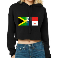 Jamaican Panamanian Flag Jamaica Panama T Shirt Cropped Hoodie | Artistshot