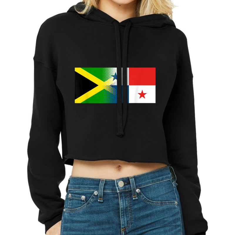 Jamaican Panamanian Flag Jamaica Panama T Shirt Cropped Hoodie by imelde | Artistshot