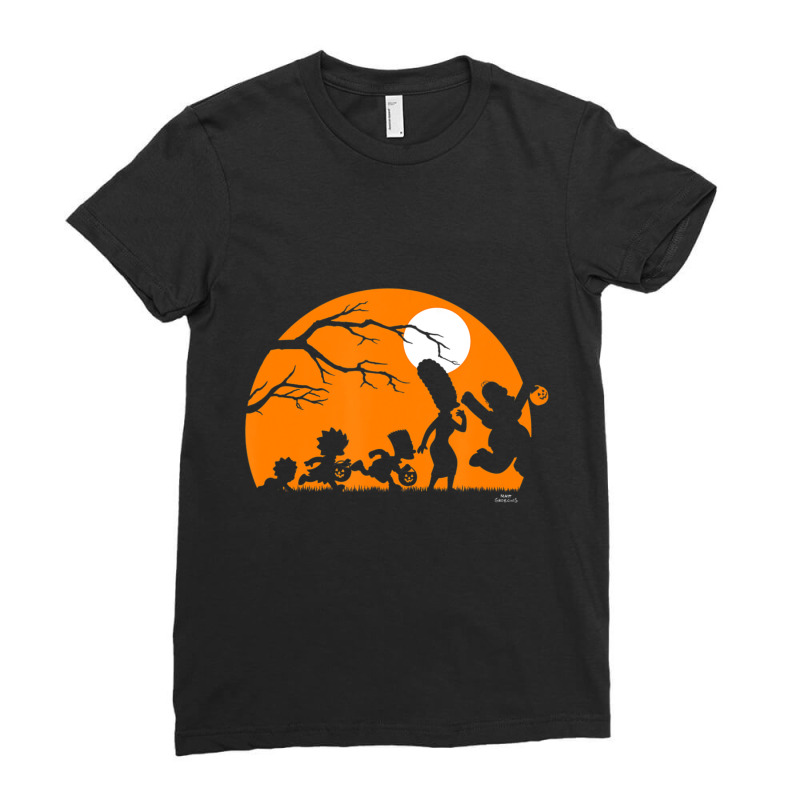 The Simpsons Treehouse Of Horror Halloween Spooky Ladies Fitted T-Shirt by longdanouj | Artistshot