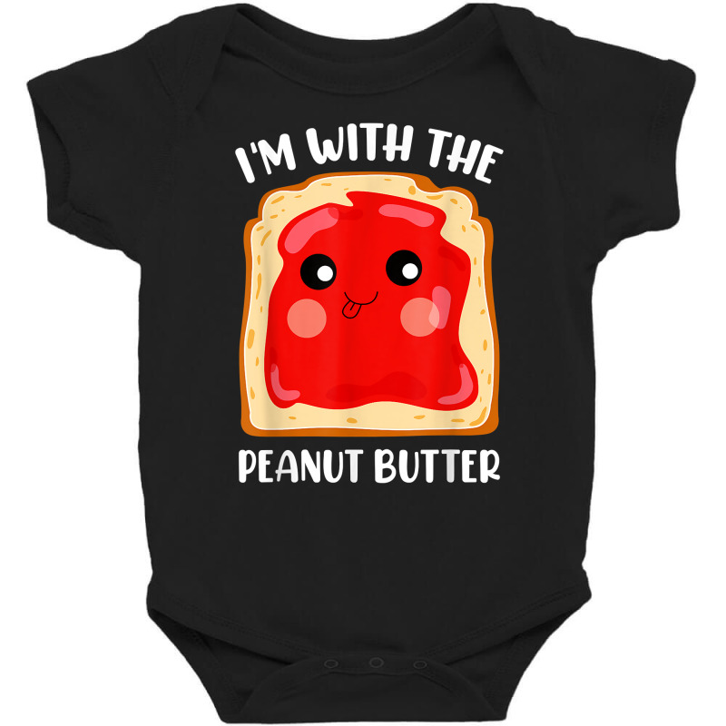 Couple Peanut Butter And Jelly I'm With The Peanut Baby Bodysuit | Artistshot