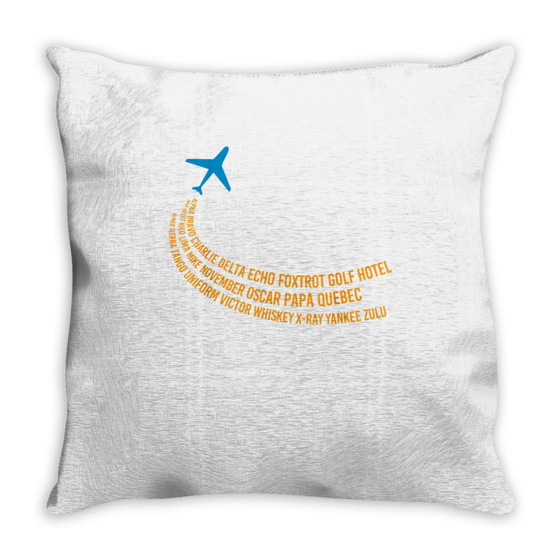 Phonetic Alphabet T Shirt  Pilot Airplane Shirt Throw Pillow | Artistshot