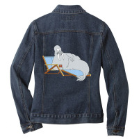 The Simpsons Treehouse Of Horror Homer The Walrus Ladies Denim Jacket | Artistshot