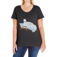 The Simpsons Treehouse Of Horror Homer The Walrus Ladies Curvy T-shirt | Artistshot