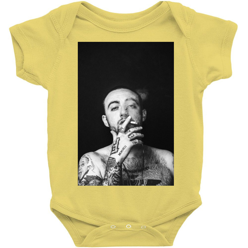 Tattoed Mac Man Smoking Baby Bodysuit by storens | Artistshot