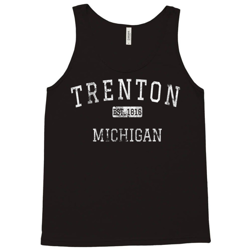 Trenton Michigan Mi Vintage T Shirt Tank Top | Artistshot