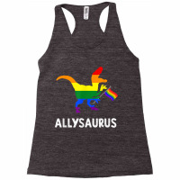 Allysaurus Trans Ally T Rex Dinosaur Gay Pride Par Racerback Tank | Artistshot